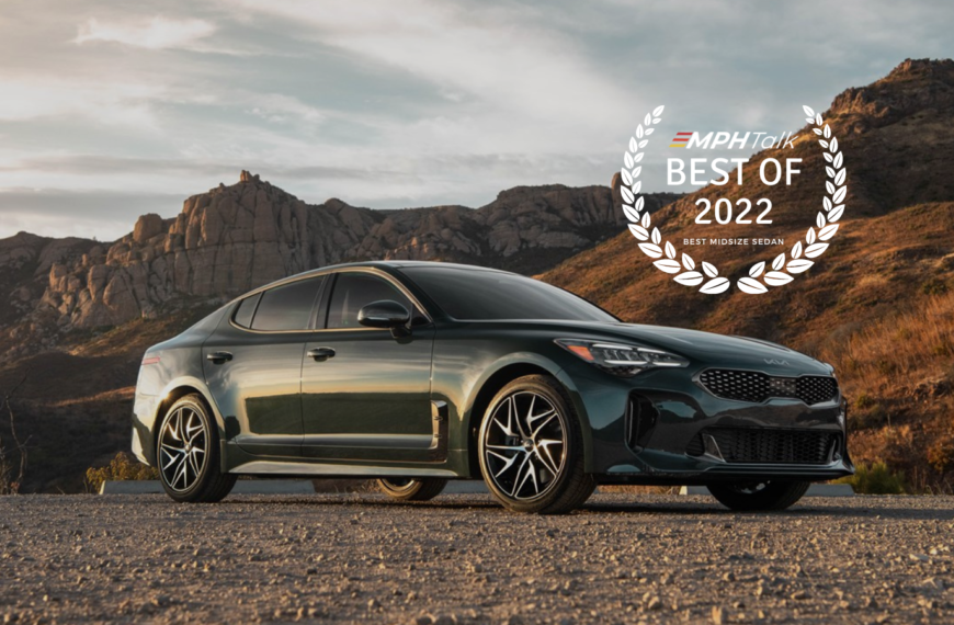 The Kia Stinger GT Earns Our 2022 Midsize Sedan of the Year Award